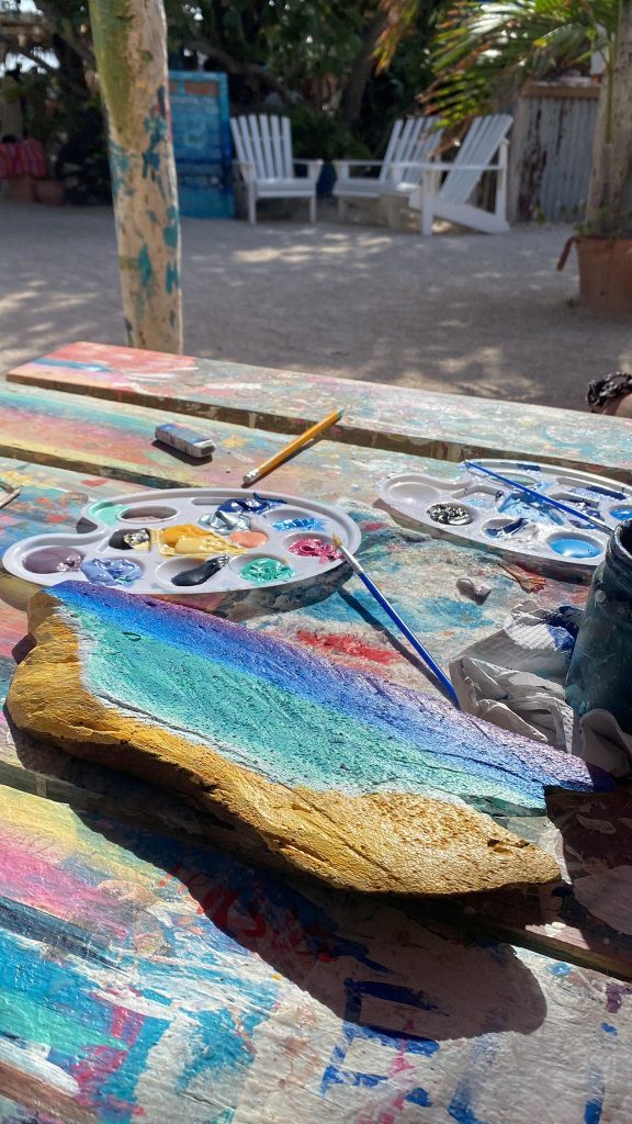 Atelier de peinture à Curaçao