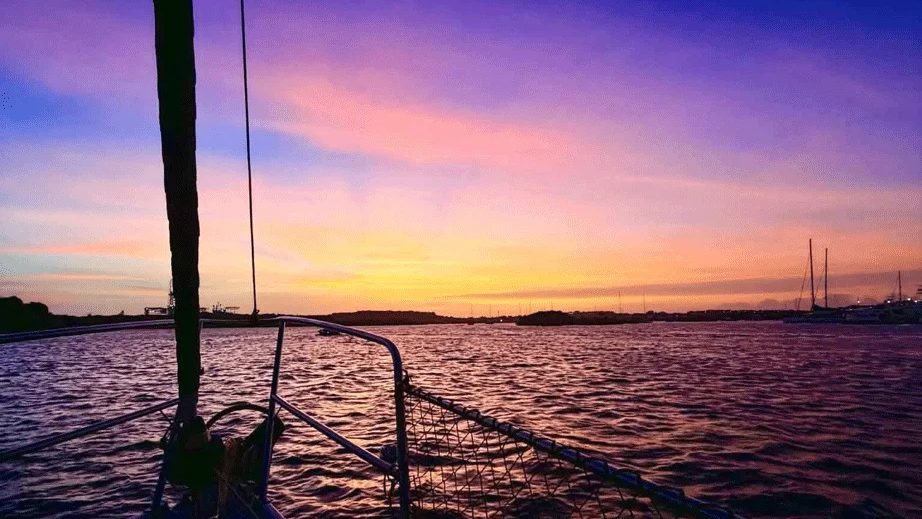 Coucher de soleil sur Spanish Water, Curaçao